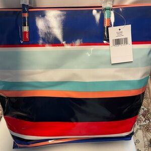 Kate Spade Blue and Coral Shoulder Bag